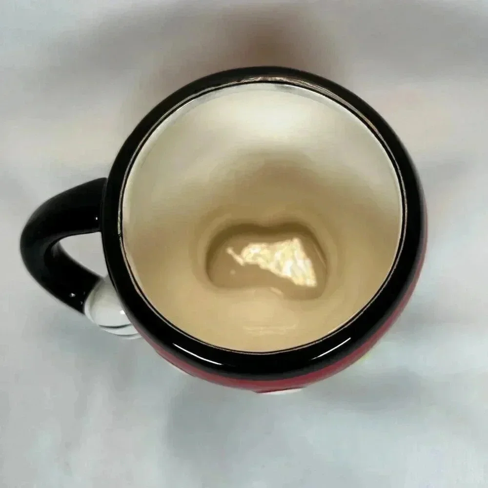 Disney Mickey Mouse Mug Red Molded Pants Coffee Tea Drinking - Picture 3 of 5